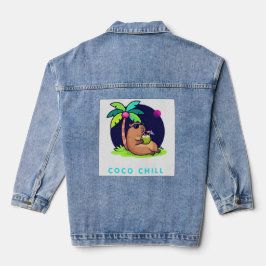 Chaqueta Vaquera Coco Chill Capybara Summer Club – Capybar Tropical