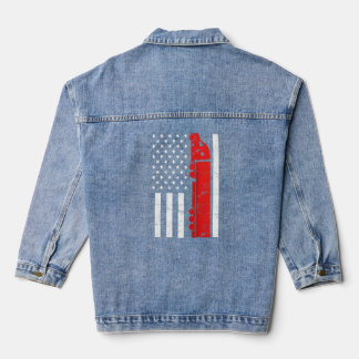 Chaqueta Vaquera Conductor De Camión Usa Flag Trucker Trucker Drive