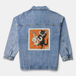 Chaqueta Vaquera Conejo bailarín y gato
