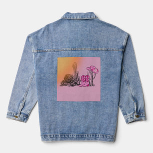 Chaqueta Vaquera Conjunto de Botas y Sombrero Vaquero Rosa Eleganci