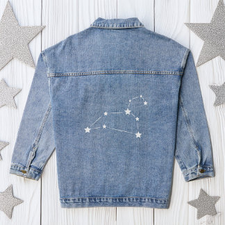Chaqueta Vaquera Constelación de Leo Zodiac