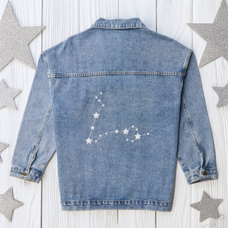 Chaqueta Vaquera Constelación de Pisces Zodiac