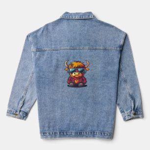 Chaqueta Vaquera Coquette Highland Cow Bubblegum Tshirt Design, Hol
