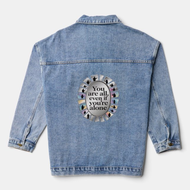 Chaqueta Vaquera Corazón de la escuela (Reverso )