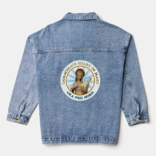 Chaqueta Vaquera Corazón inmaculado de Mary Ora Pro Nobis