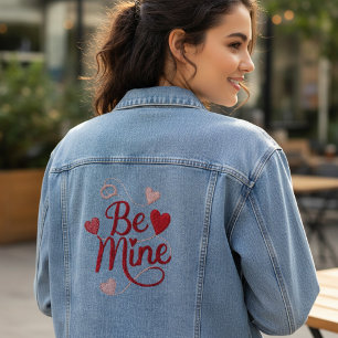 Chaqueta Vaquera Corazones de estilo de hilo Romántico Día de San V
