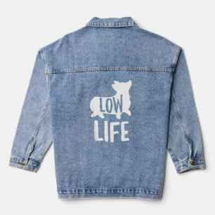 Chaqueta Vaquera Corgi Funny Chiste de baja vida entrenador de perr