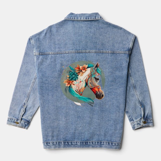 Chaqueta Vaquera Country Western Boho Horse Birday Party (Reverso )