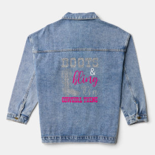 Chaqueta Vaquera Cowgirl Boots Bling Women Cuece Love Country Life