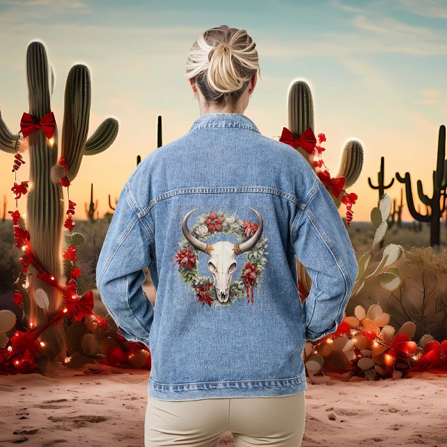 Chaqueta Vaquera Cráneo de Vaca Vaquero Occidental de Navidad (Subido por el creador)