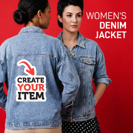 Chaqueta Vaquera CREA-TÚ-MISMO DIY Personalizado carga tu diseño