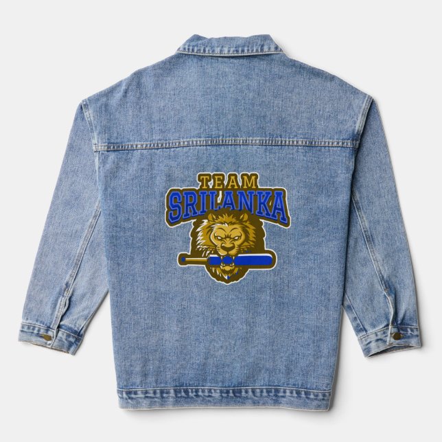 Chaqueta Vaquera Cricket de Sri Lanka (Reverso )