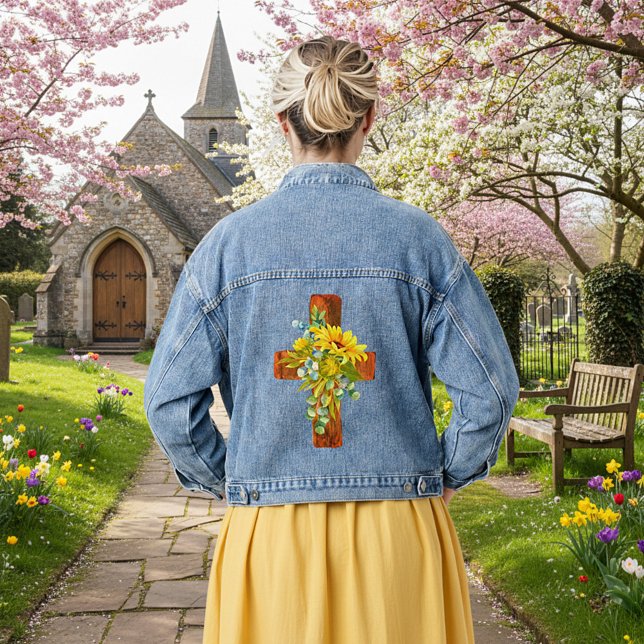 Chaqueta Vaquera Cruz de girasol (Subido por el creador)
