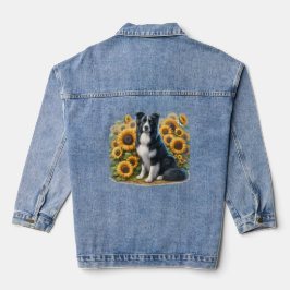 Chaqueta Vaquera Cuchilla de Denim Floral de Giro de Collie Fronter