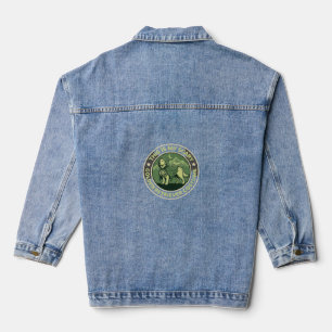 Chaqueta Vaquera Cuervo de Manzana de Noche Espeluznante Castillo E