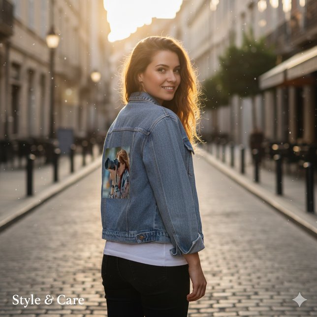 Chaqueta Vaquera Custom Denim Jacket with Your Image or Artwork (Custom Denim Jacket with Your Image or Artwork)