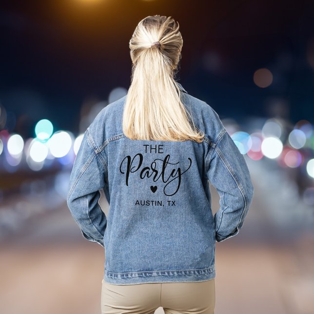 Chaqueta Vaquera Cute Austin Bachelorette (Cute jacket for the bridesmaids and besties bringing the party to the bride's bachelorette)