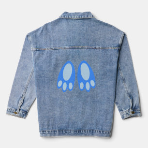 Chaqueta Vaquera Cute Blue Baby Boy Bunny Feet Easter