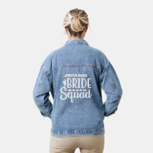 Chaqueta Vaquera Cute Bride squad añadir nombre