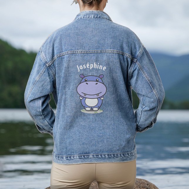 Chaqueta Vaquera Cute Hippo (Cute Hippo Denim Jacket)
