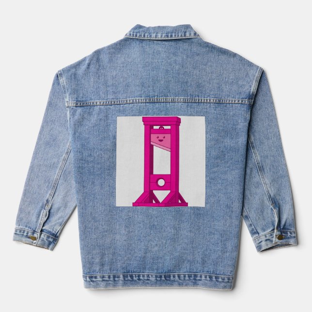 Chaqueta Vaquera Cute Kawaii Guillotine Rosa ChopChop (Reverso )