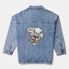 Chaqueta Vaquera Cute Koala disfrutando de Ramen