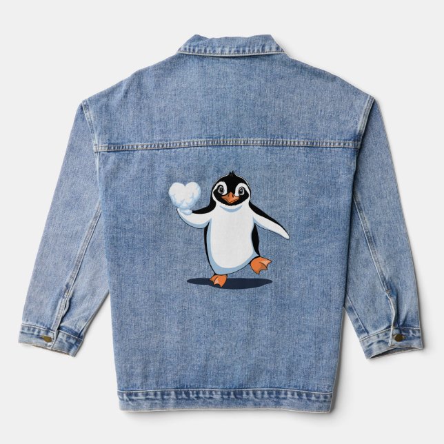 Chaqueta Vaquera Cute Penguin Lover (Reverso )