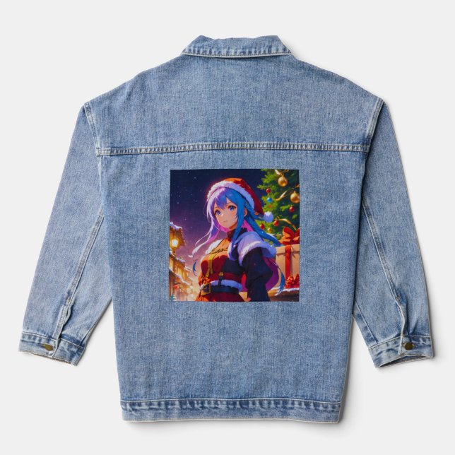 Chaqueta Vaquera Cute Winter Anime Chica Denim Jacket (Reverso )