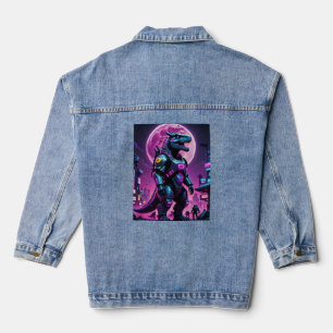 Chaqueta Vaquera Cyberpunk Mecha Dino Moonlight Tee