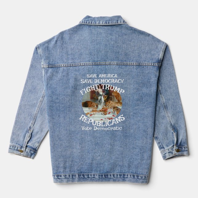 Chaqueta Vaquera Czar Mentiroso Trump Partido Republicano USA Améri (Reverso )