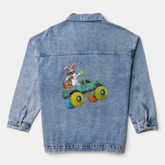 Chaqueta Vaquera Dabbing Bunny Happy Easter Monster Camión Niños