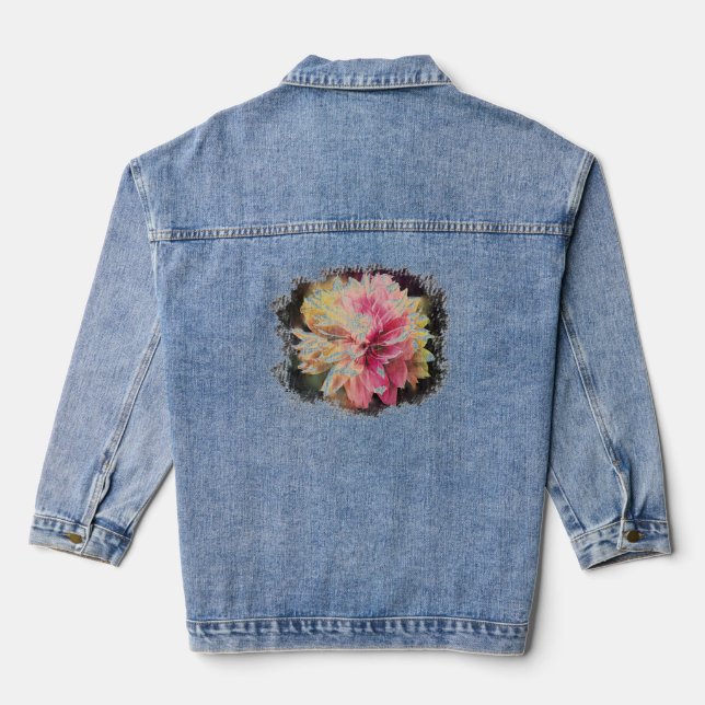 Chaqueta Vaquera "Dahlia híbrida" (Reverso )