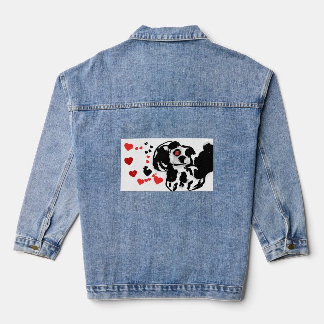 Chaqueta Vaquera Dalmacia envió amor (Reverso )