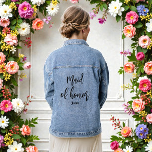 Chaqueta Vaquera Dama de Honor Boda Ducha Nupcial