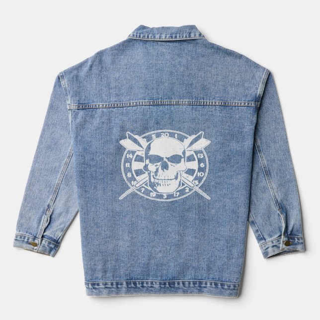 Chaqueta Vaquera Dart - Darts Skull Dartboard (Reverso )