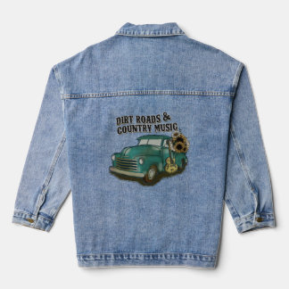 Chaqueta vaquera de carretera de tierra y carreter