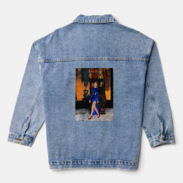 Chaqueta vaquera de diseños creativos de Qc lady L