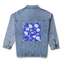Chaqueta vaquera de elegancia floral: encanto refi