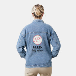 Chaqueta vaquera de foto personalizada para promoc