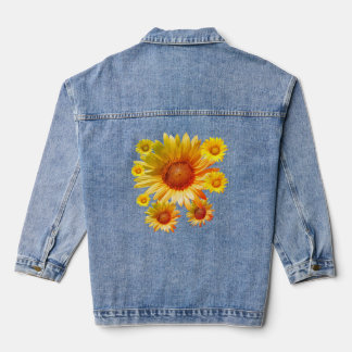 Chaqueta vaquera de girasol