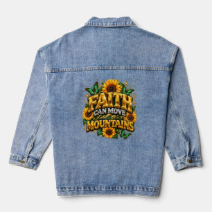 Chaqueta vaquera de mezclilla con movimiento de fe