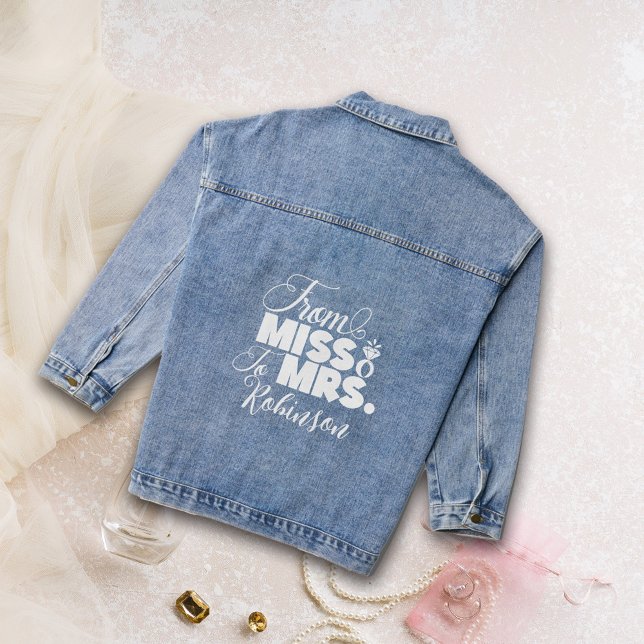 Chaqueta Vaquera De Miss A Sra. Boda Bridal Denim Jacket (Subido por el creador)