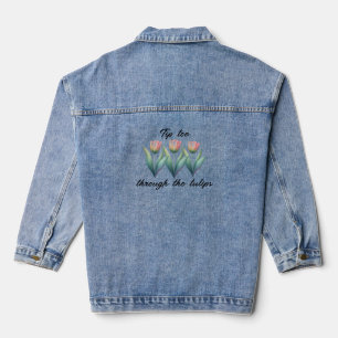 Chaqueta Vaquera De puntillas por los tulipanes