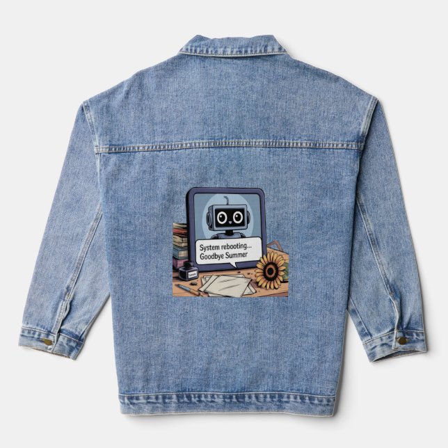 Chaqueta Vaquera De vuelta a la escuela (Reverso )