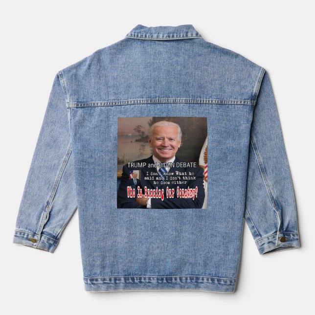 Chaqueta Vaquera Debate sobre Trump y Biden (Reverso )