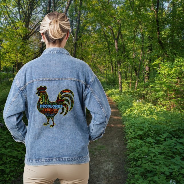 Chaqueta Vaquera DeColores Cursillo Rooster Word Cloud (Subido por el creador)