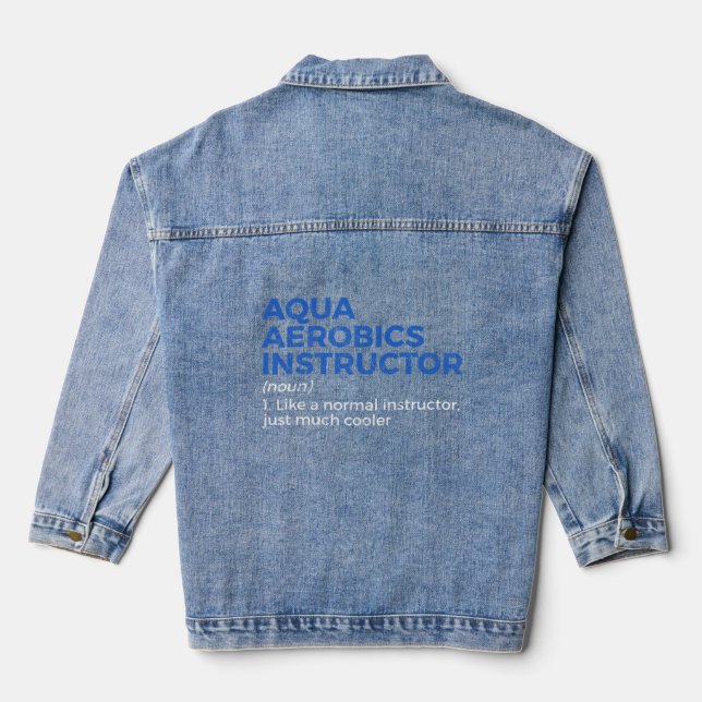Chaqueta Vaquera Definición de instructores de aqua aerobic (Reverso )