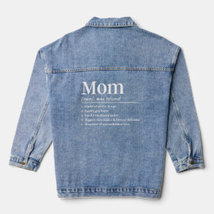 Chaqueta Vaquera Definición divertida de mamá