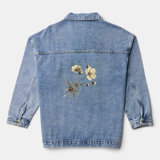 Chaqueta Vaquera Delicate Wildflowers Denim Jacket (Reverso )