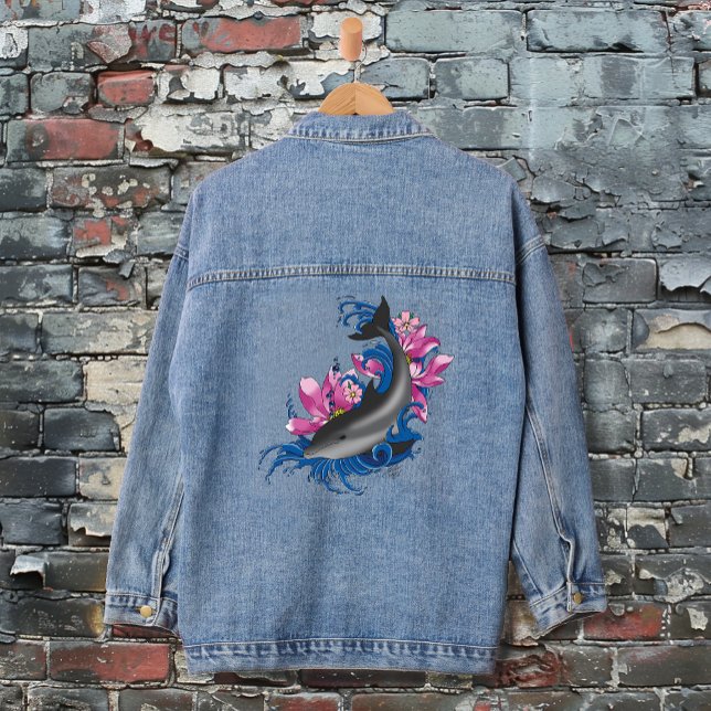Chaqueta Vaquera Delphin Lotus Flores Flores Flores de cerezo (Subido por el creador)